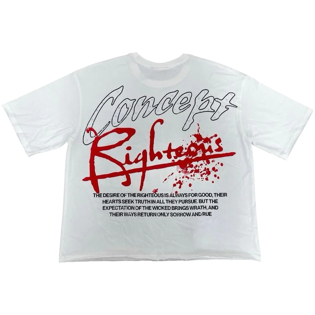 Concept La Righteous Boxy Tee (White) - Image 2