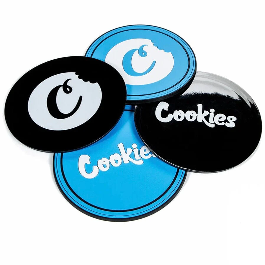 Cookies 4-Pack of 4" Silicone Table Coasters (Cookies Blue) CM232AMI18 - Image 4