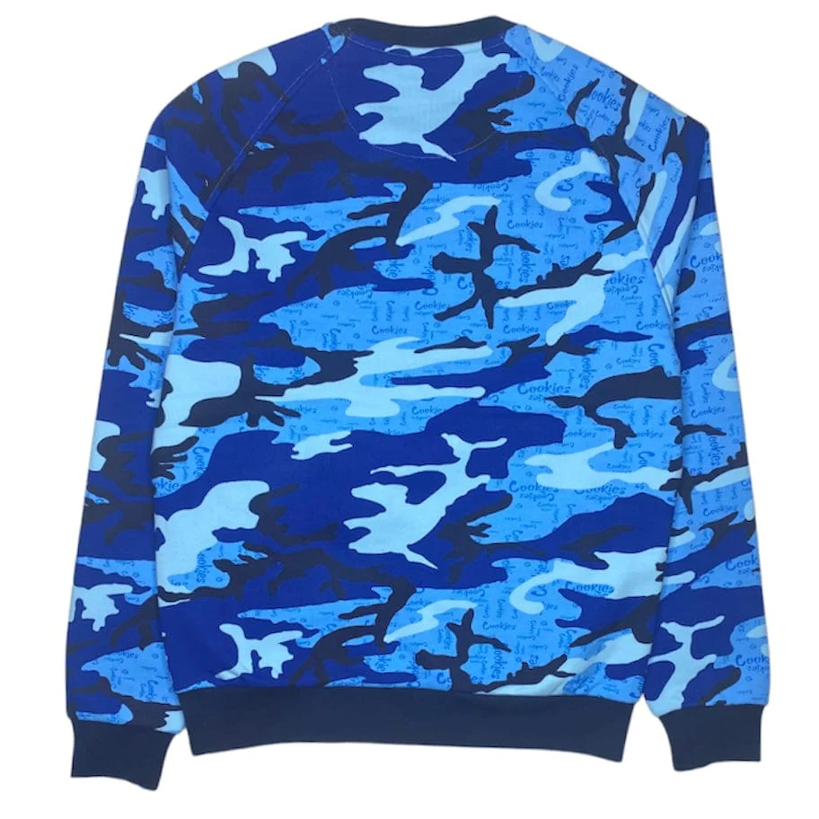 Cookies Across The Board Fleece Crewneck (Blue) 1562C6502 - Image 2