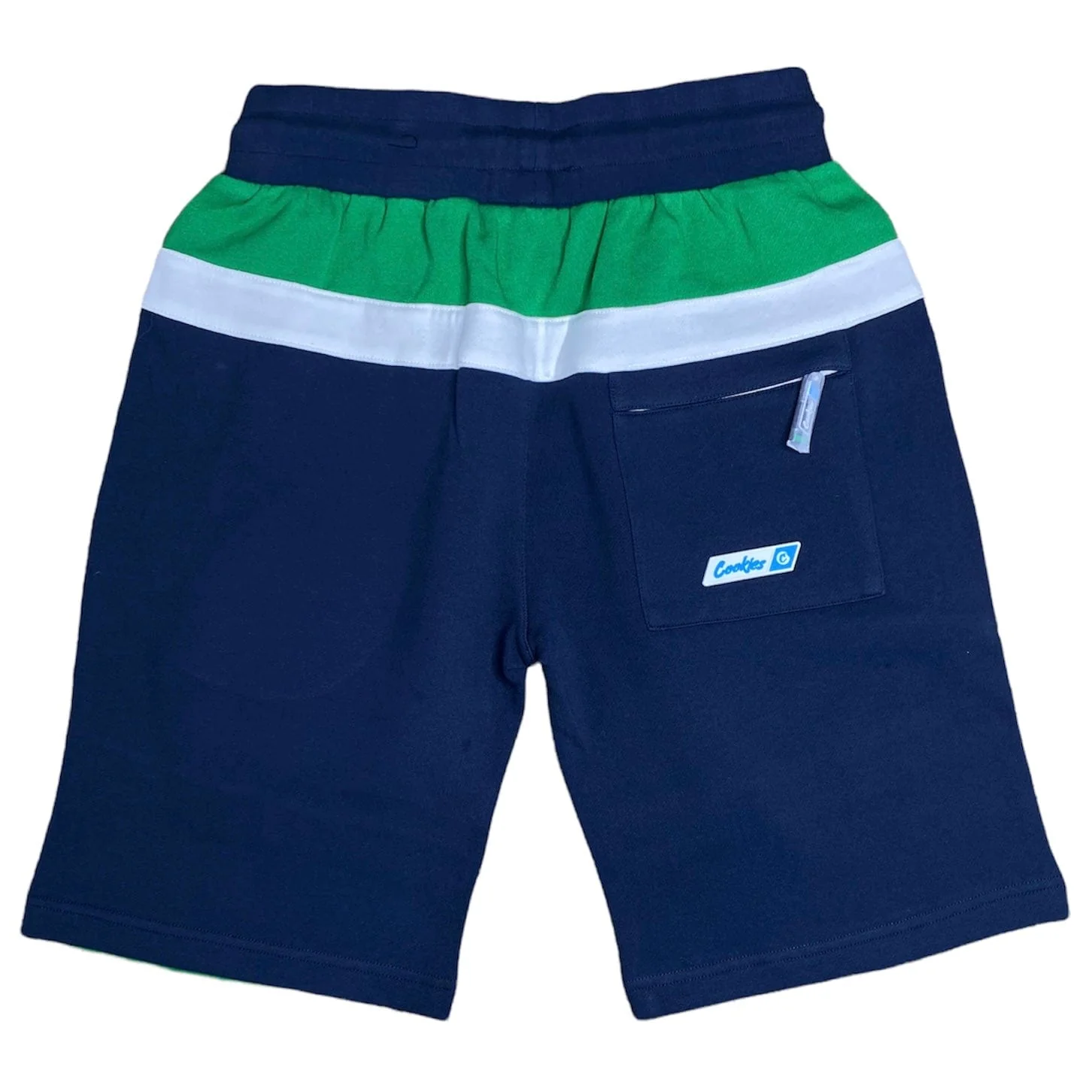 Cookies Bal Harbor Interlock Sweat Shorts (Navy/Kelly Green) 1557B5899 - Image 2