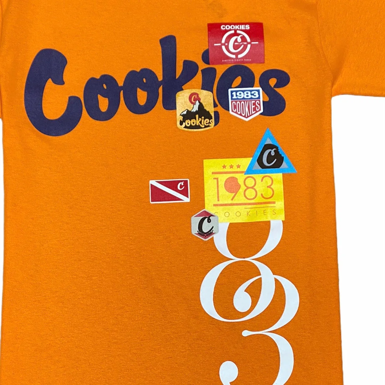 Cookies Colores Logo Tee (Orange/Navy) 1549T4710 - Image 2