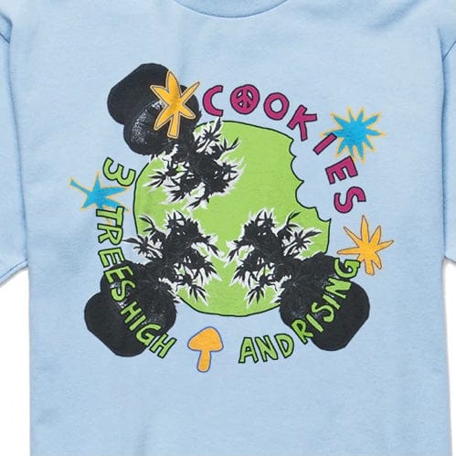 Cookies High & Rising T Shirt (Powder Blue) 1556T5702 - Image 2
