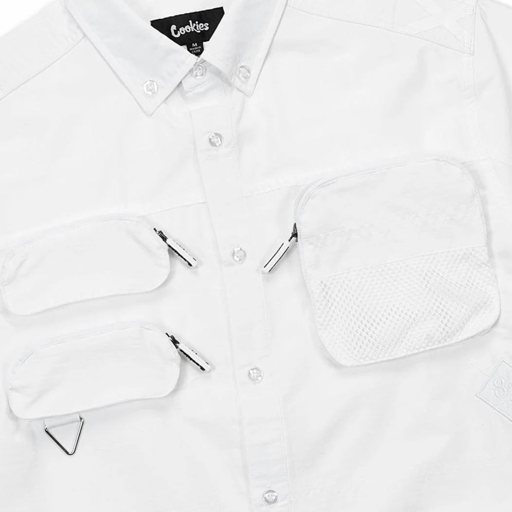 Cookies Key Largo SS Woven Shirt (White) CM232WST03 - Image 2