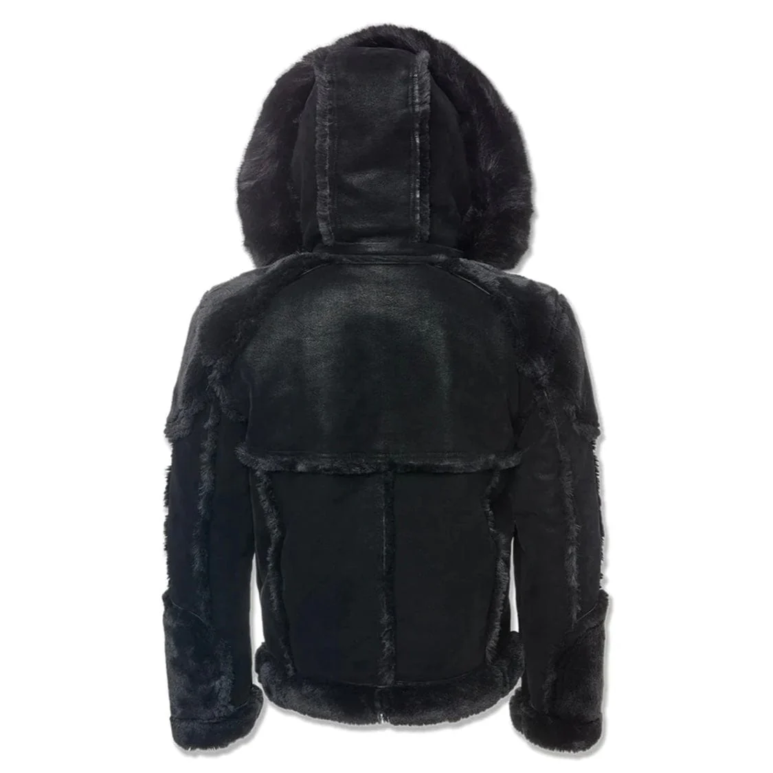 Kids Jordan Craig El Jefe Shearling Moto Jacket (Black) 91590K - Image 2