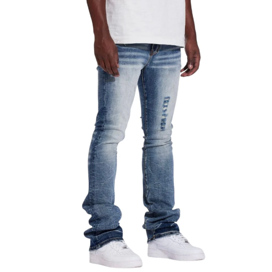 Crysp Arch Flare Denim Jean (Acid Wash) CRYSUM25-109 - Image 2