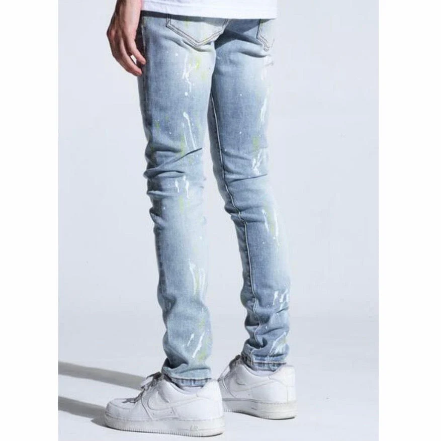 Crysp Atlantic Denim Jeans (Light Indigo Paint) CRYSPHOL20-106 - Image 4