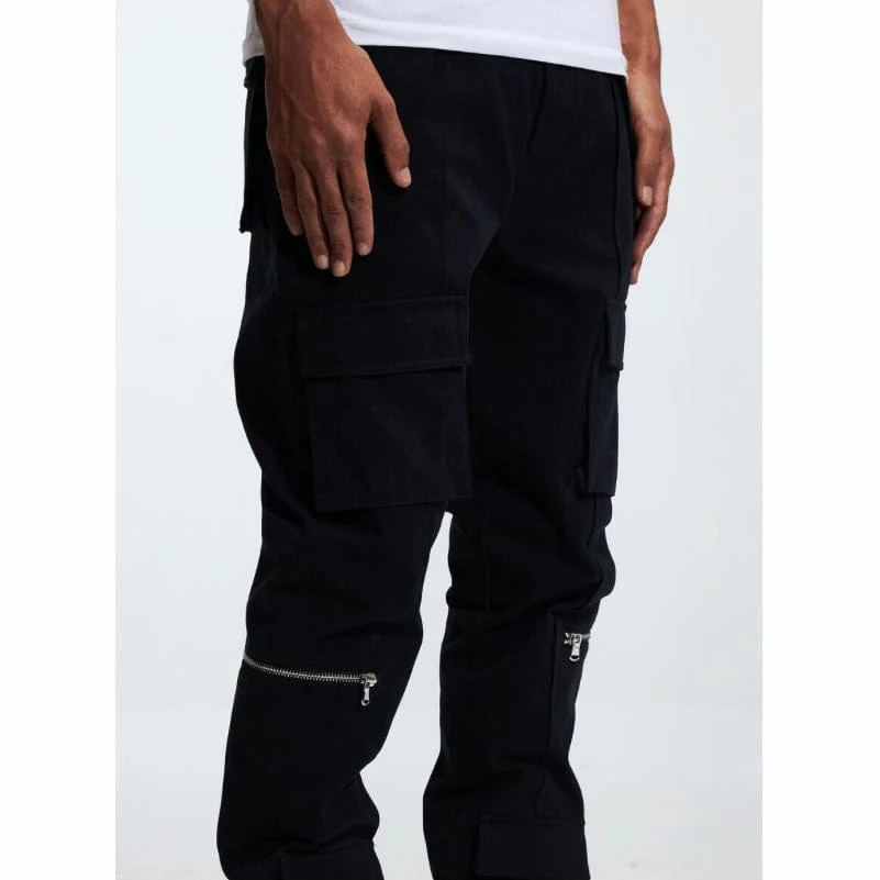 Crysp Cade Cargo Denim Jean (Black) CRYF222-201 - Image 4