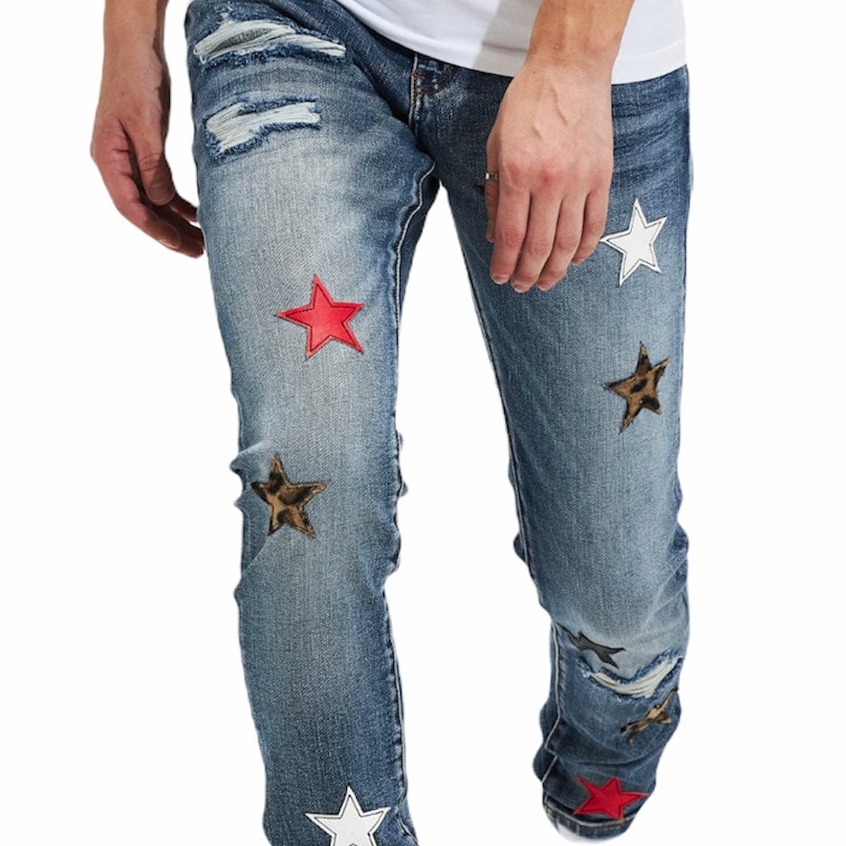Crysp Chara Denim (Blue Patchwork) CRYSPF121-113 - Image 2