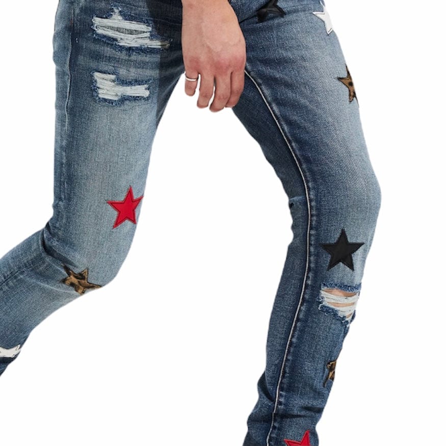 Crysp Chara Denim (Blue Patchwork) CRYSPF121-113 - Image 3