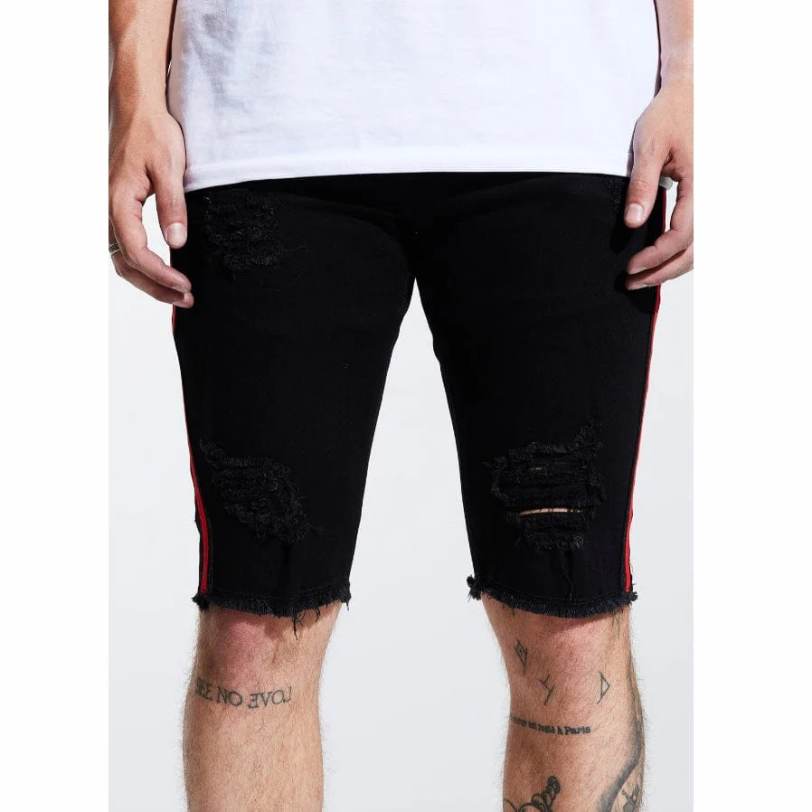Crysp Line Stripe Shorts (Black) CRYSPSP221-131 - Image 2