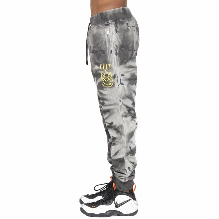 Cult Of Individuality Novelty Sweatpants (Charcoal Tie Dye) 621B11-SP23A - Image 2