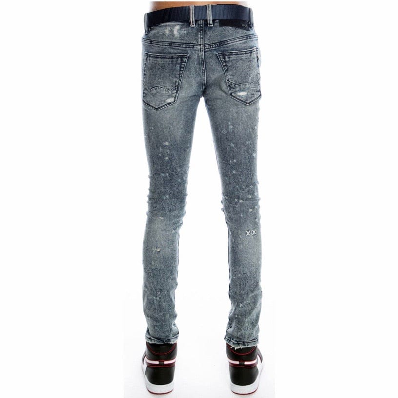 Cult Of Individuality Punk Super Skinny Stretch Belted Jeans (Grit) 620B9-SS06A - Image 4