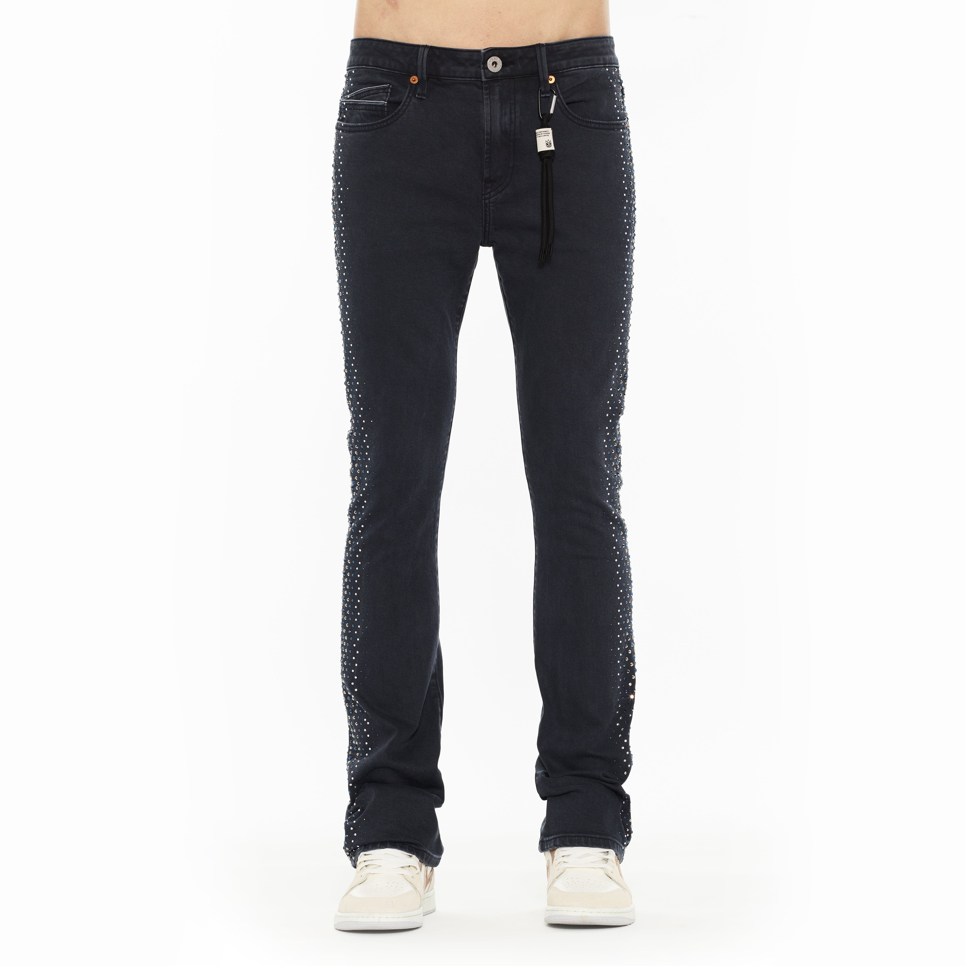 Cult x El Alfa Premium Lenny Bootcut 603 Jeans in Noir - Image 2