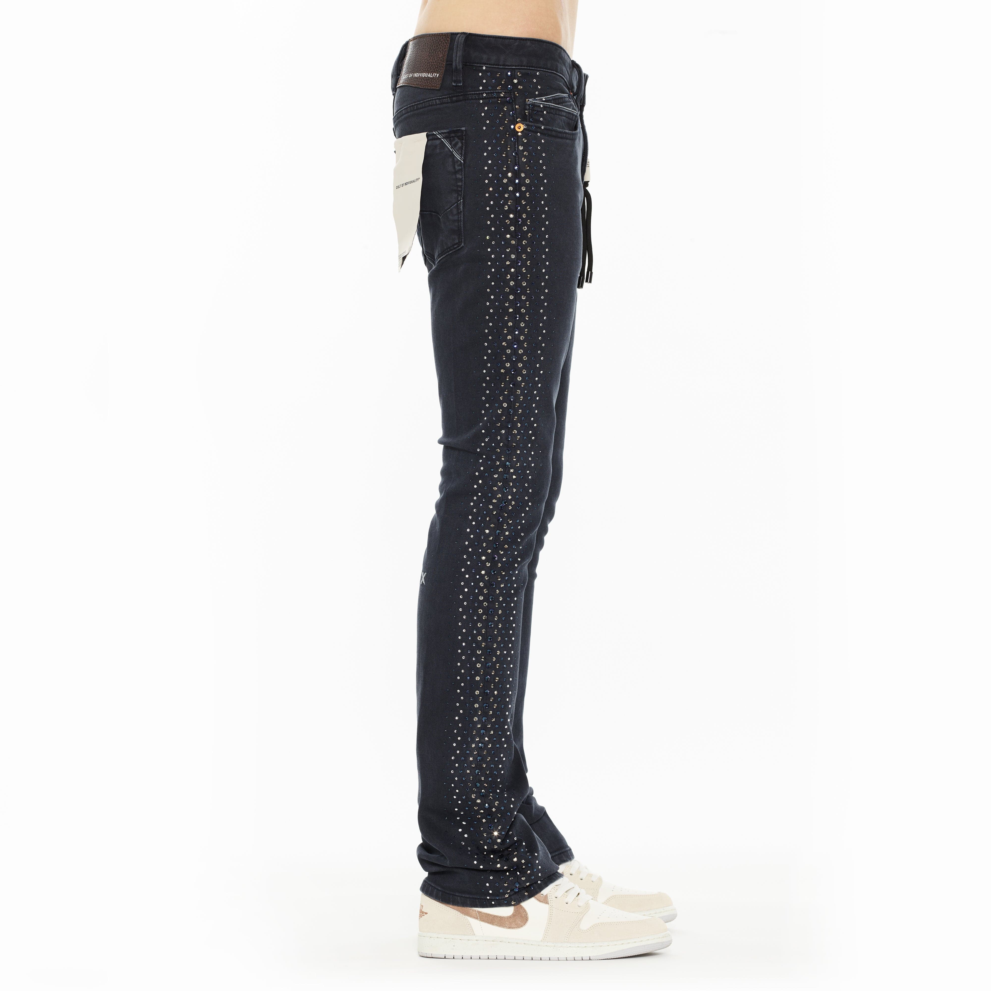 Cult x El Alfa Premium Lenny Bootcut 603 Jeans in Noir - Image 4