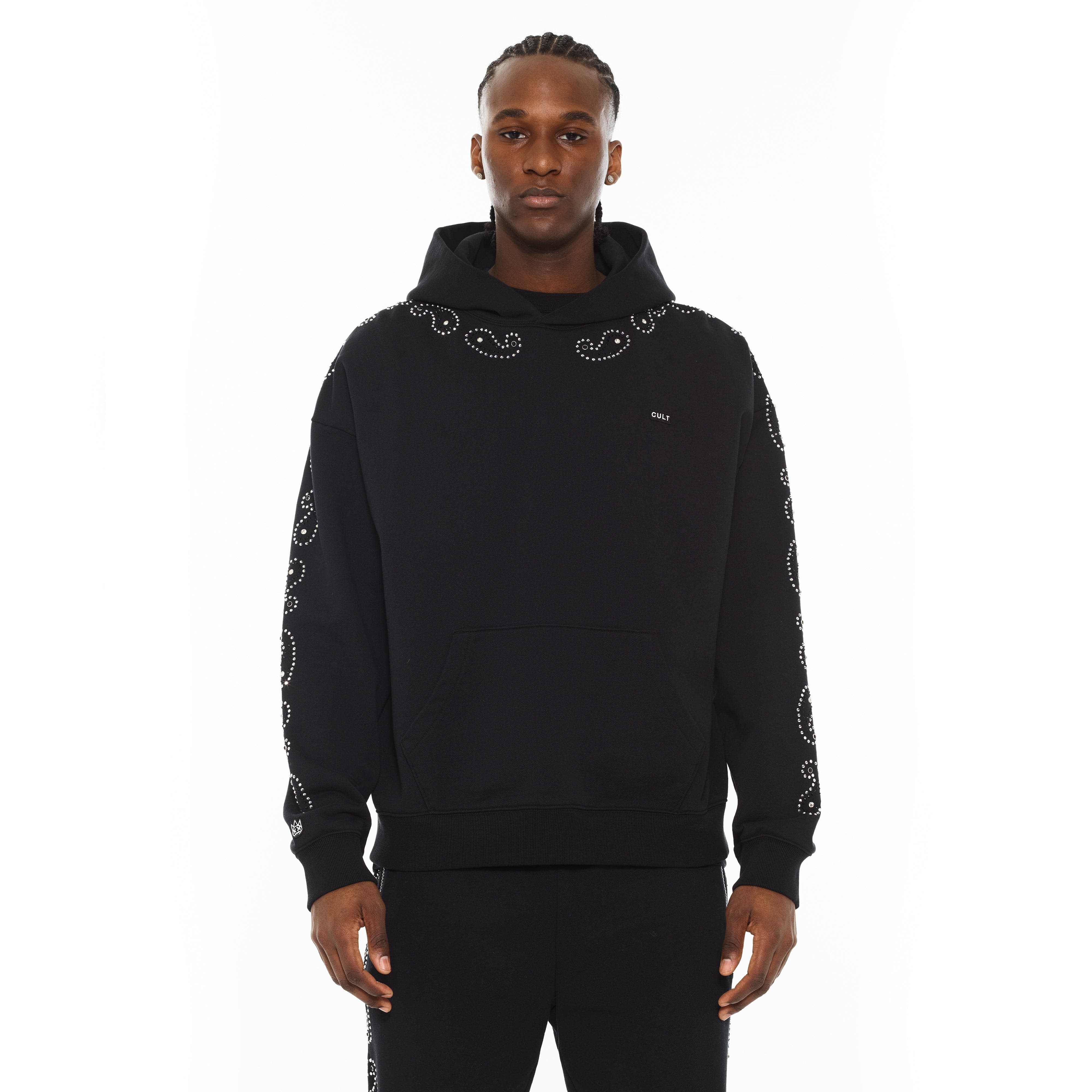 Cult x El Alfa Premium Pullover Novelty Hoody in Paisley - Image 2