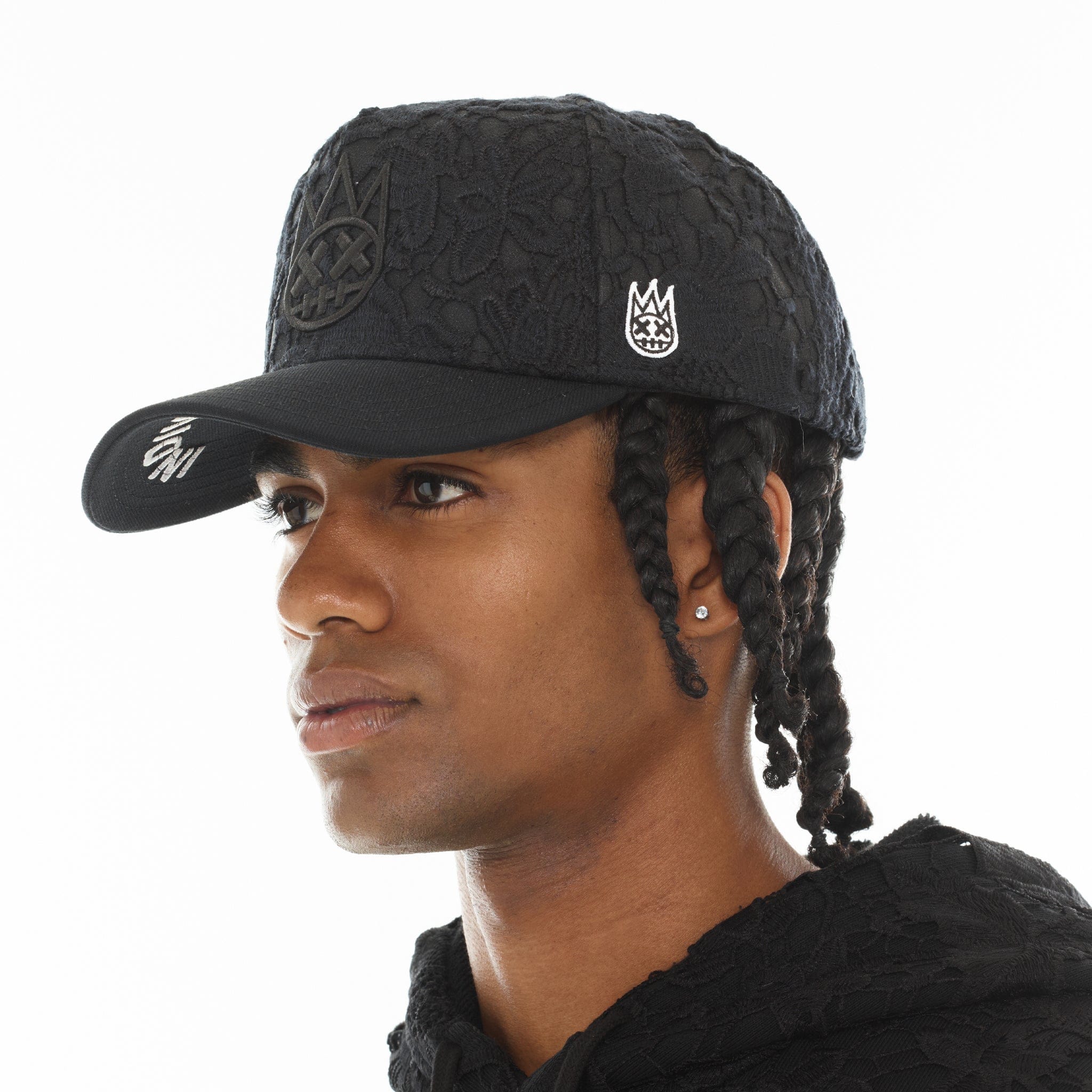 Cult's A Frame Trucker Hat "Lace" In Black - Image 4