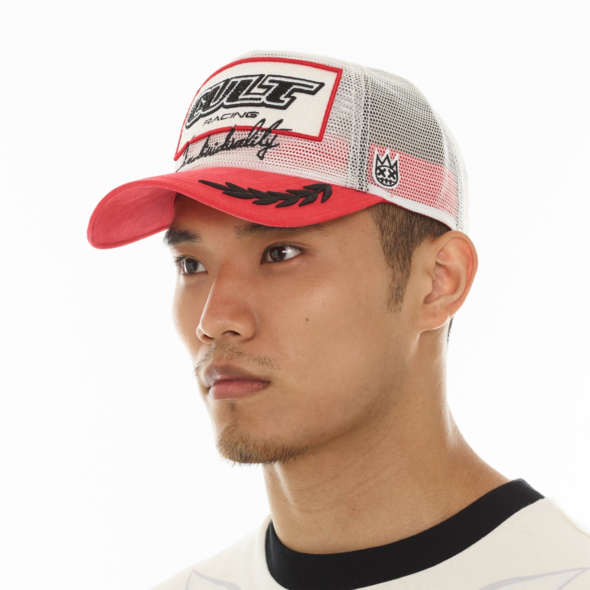 Cult's All Over Mesh Trucker Hat In Winter White - Image 4