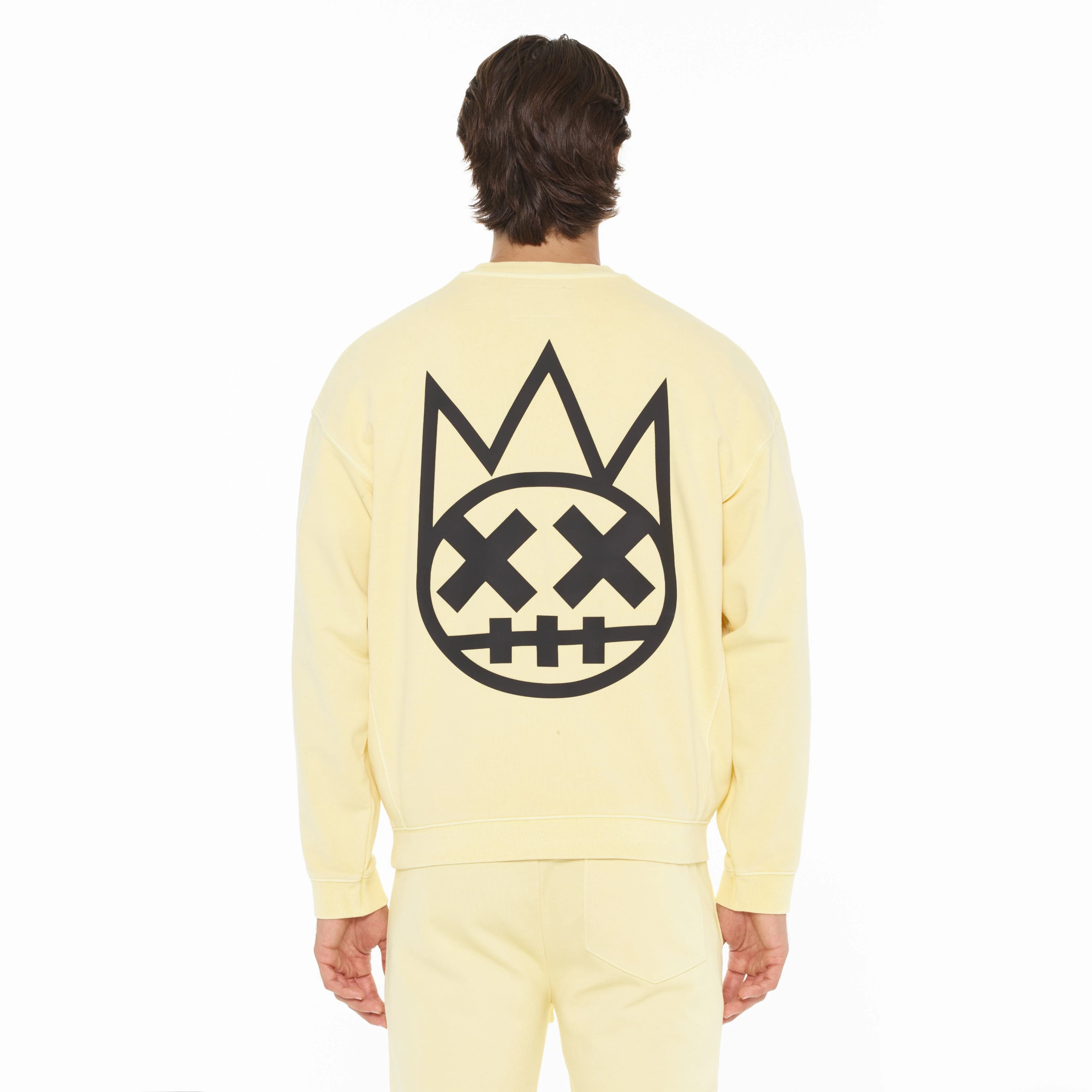 Cult's Crew Neck Fleece in Banana - Image 3