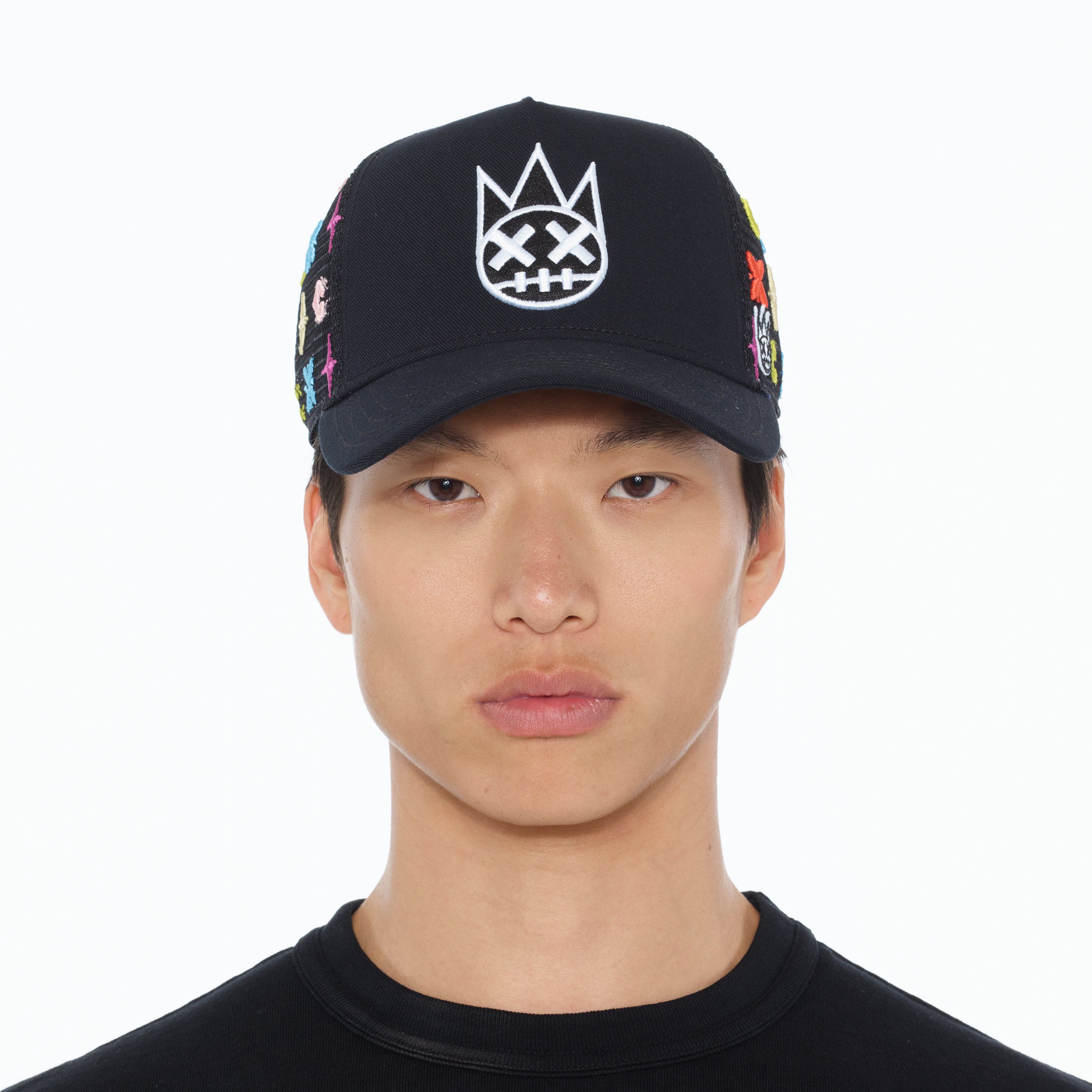 Cult's Cult Logo Pattern Hat in Black Pattern - Image 2
