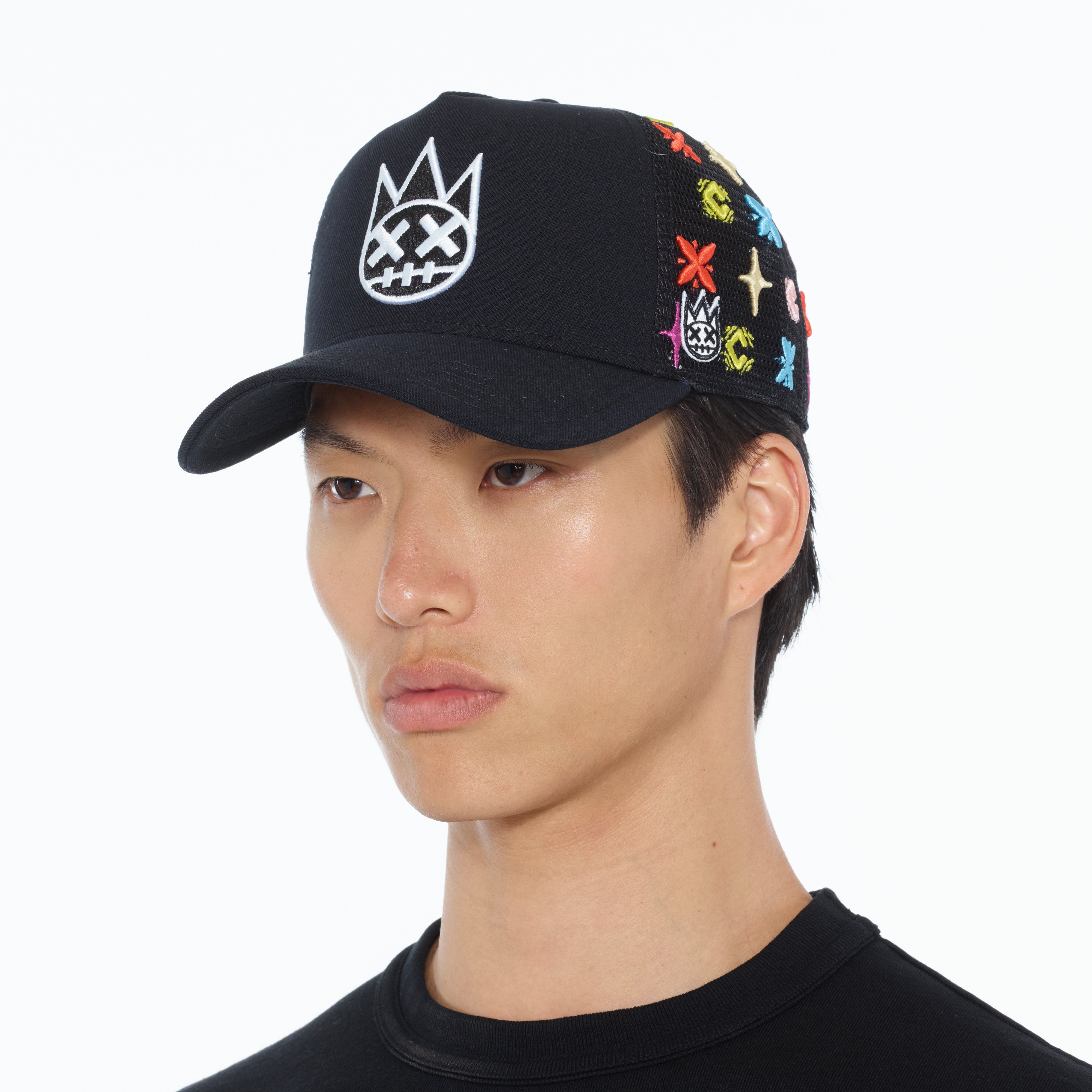 Cult's Cult Logo Pattern Hat in Black Pattern - Image 3
