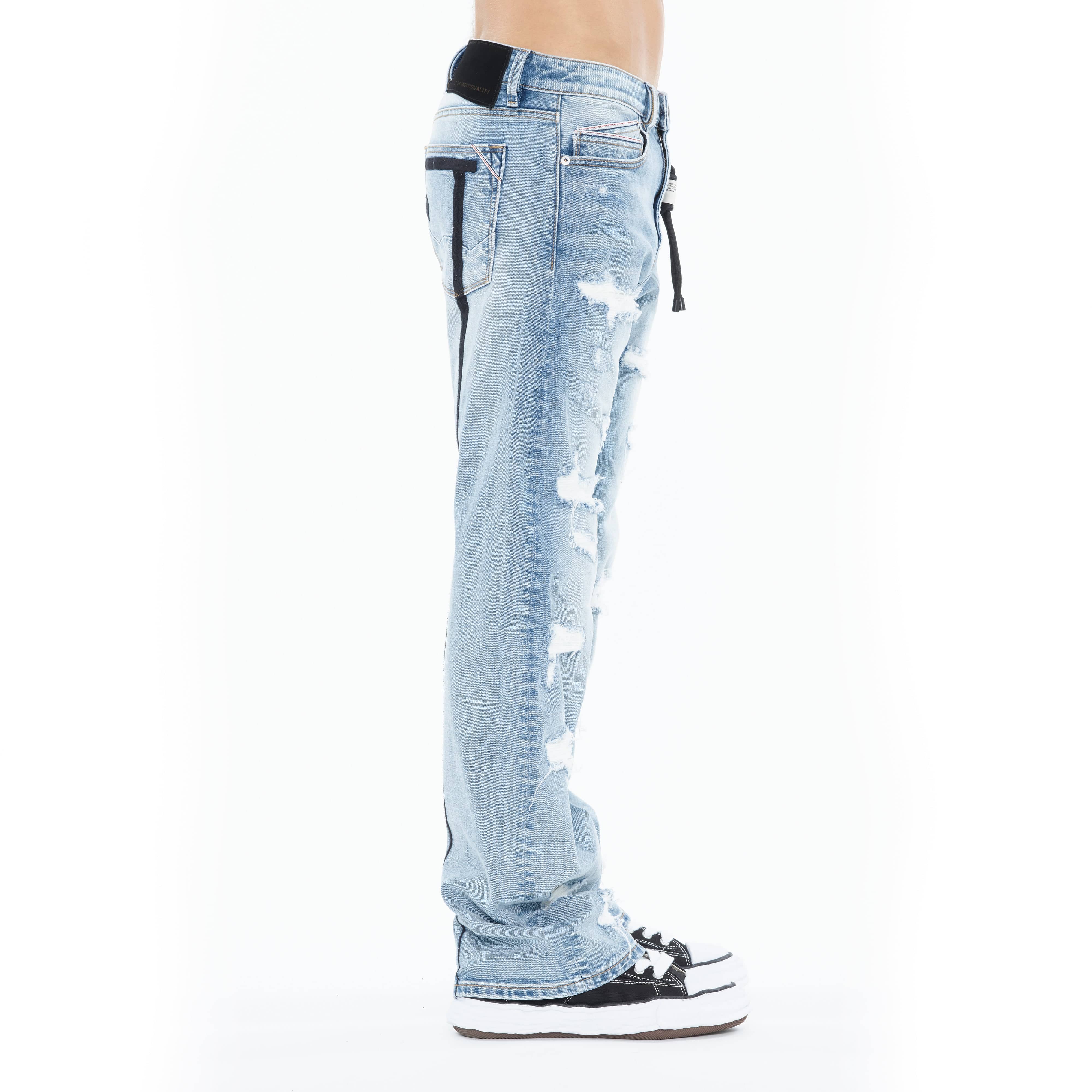 Cult's Grunge Baggy 607 Jeans in Back Emb - Image 4