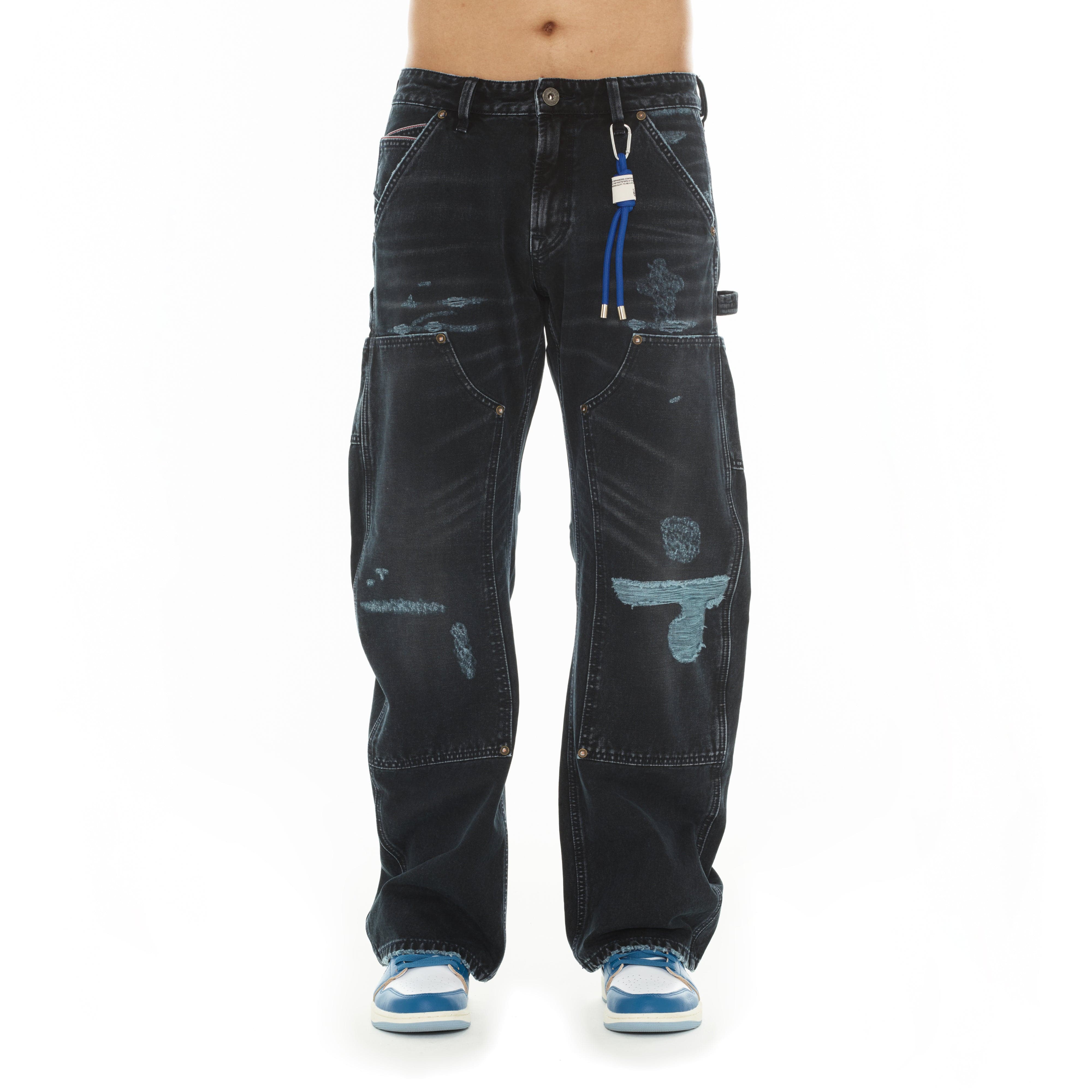 Cult's Grunge Carpenter Jeans in Vintage Navy - Image 2