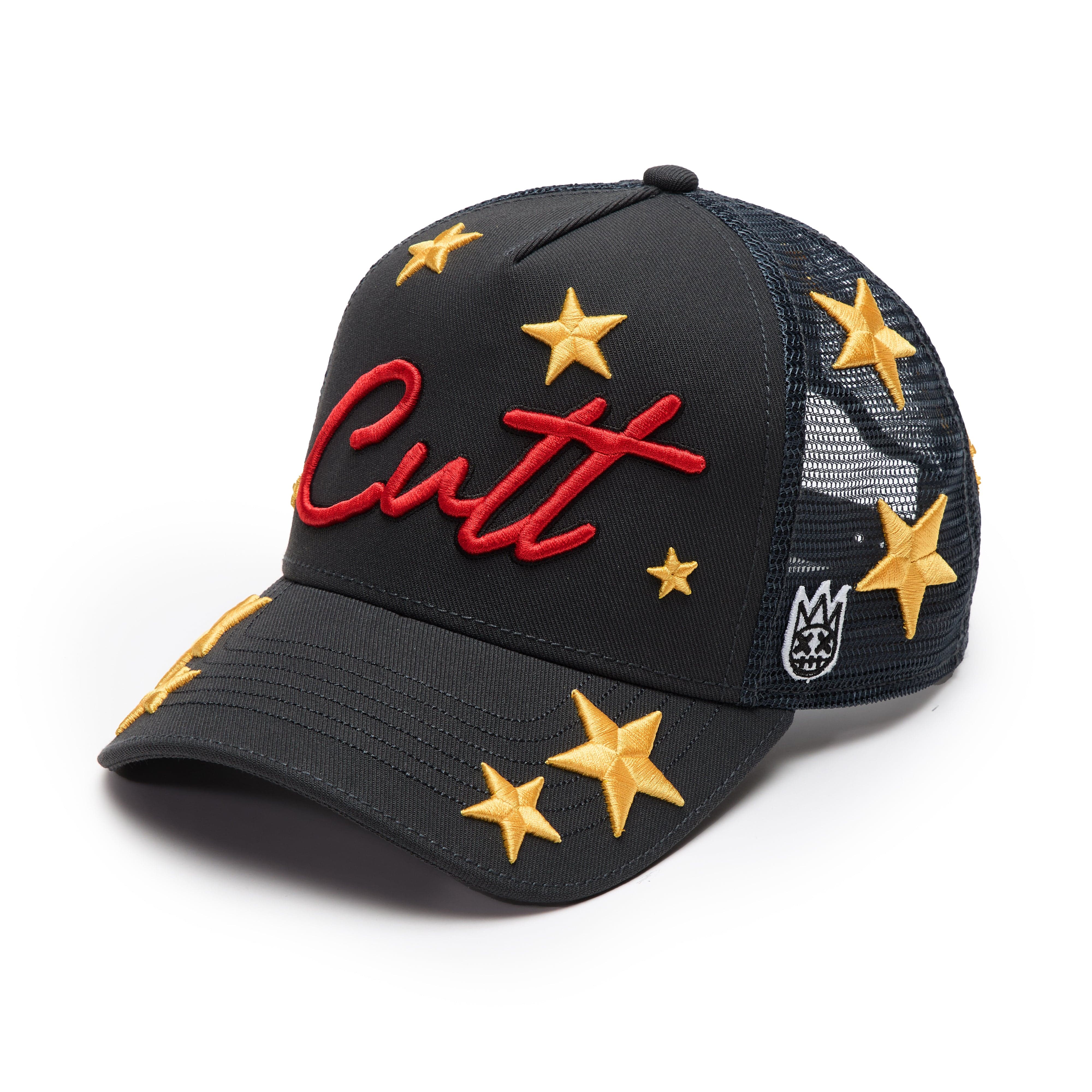 Cult's Logo Mesh Back Trucker Hat "Cherubs" in Steel - Image 2