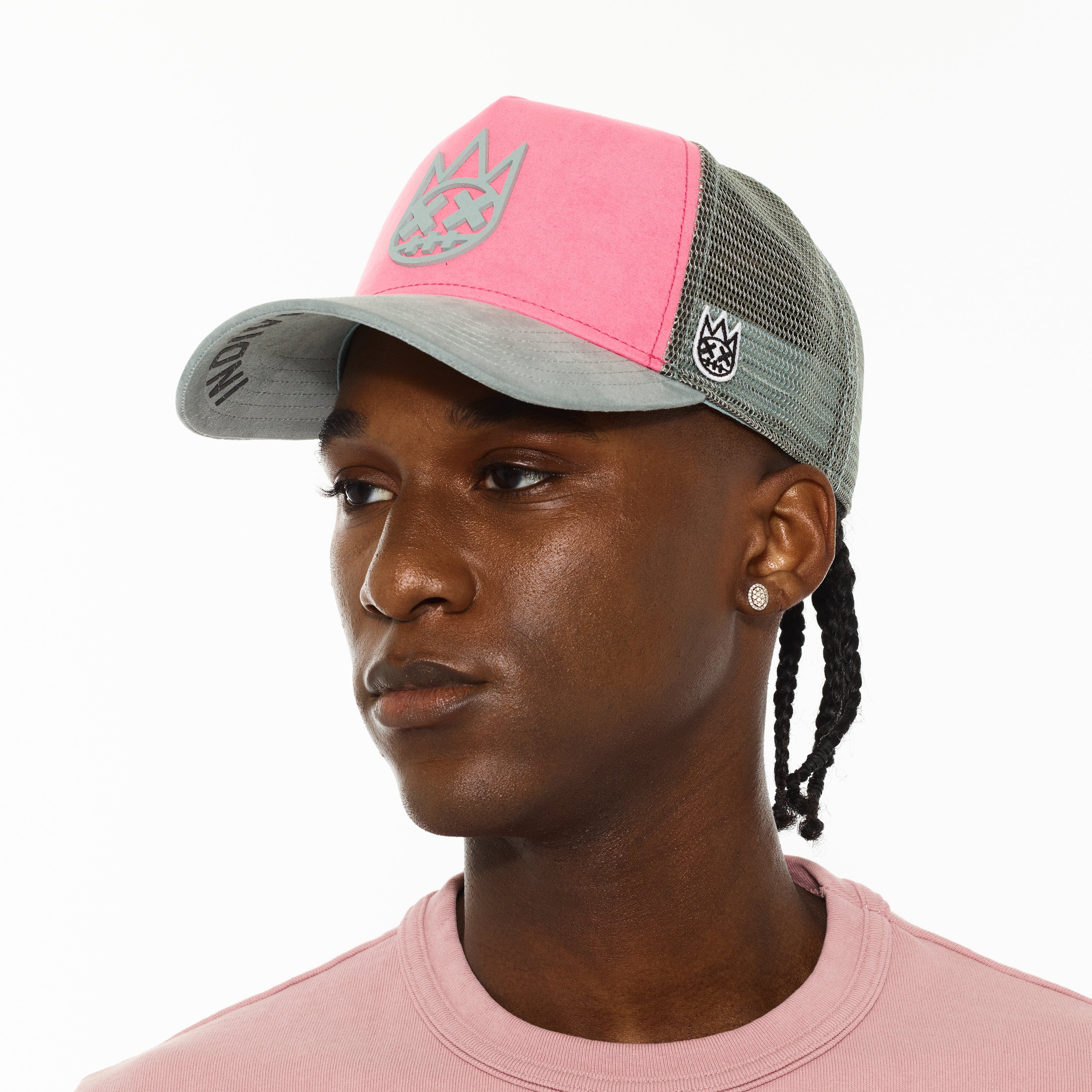 Cult's Logo Mesh Back Trucker Hat "Shimuchan" in Hot Pink - Image 4