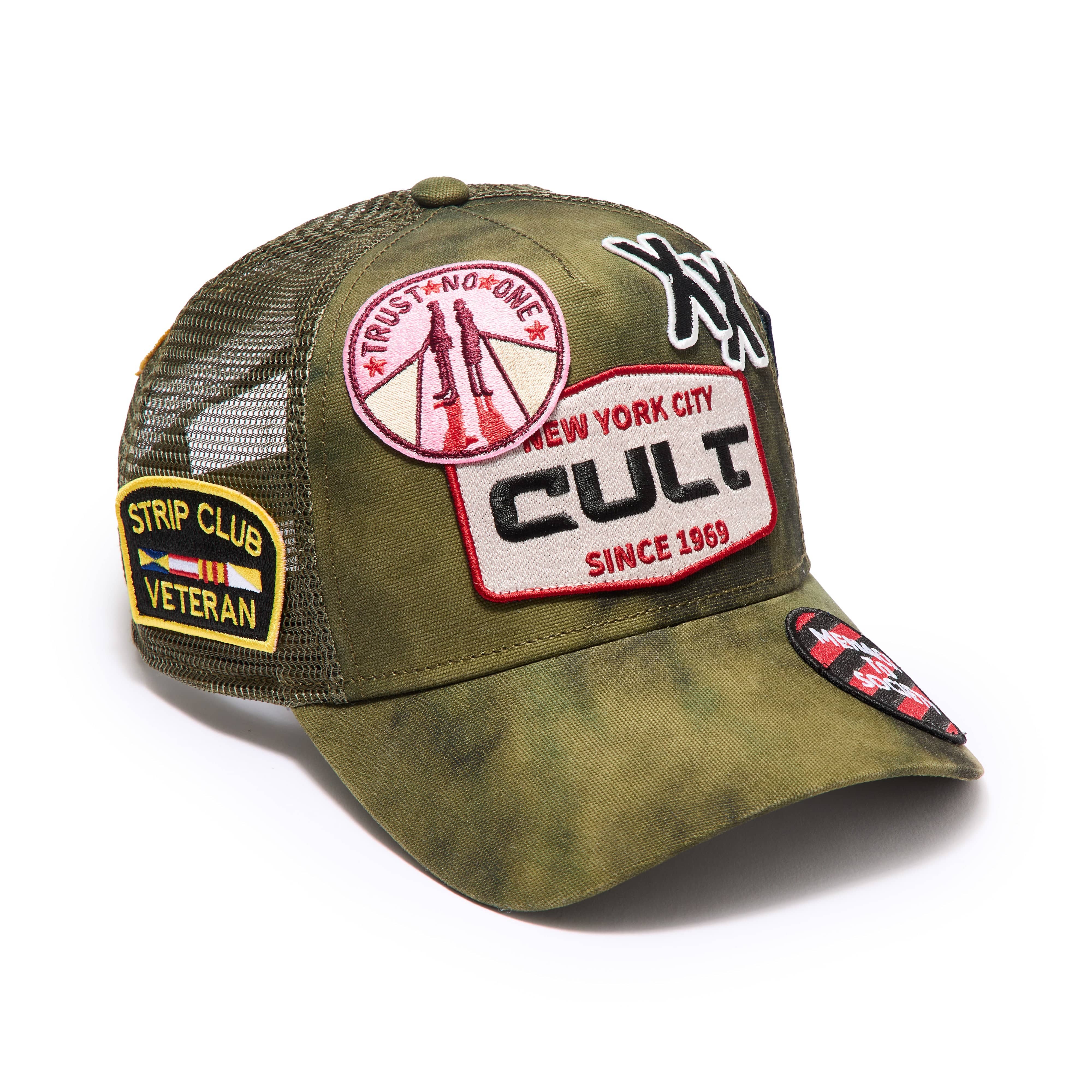 Cult's Mesh Back Trucker Hat "Camo Patch" In Camo - Image 2