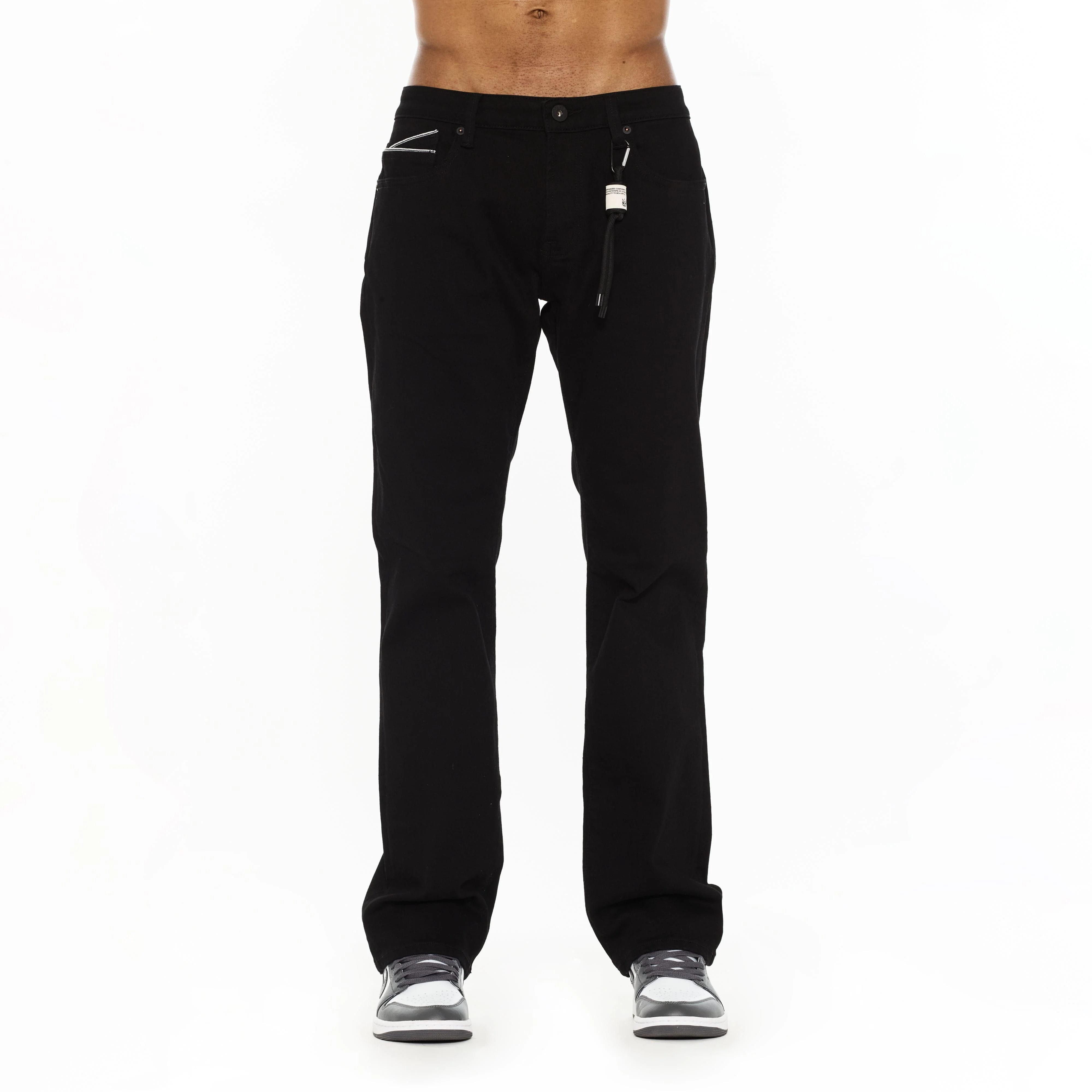 Cult's Rebel Straight Jeans in Solid Black