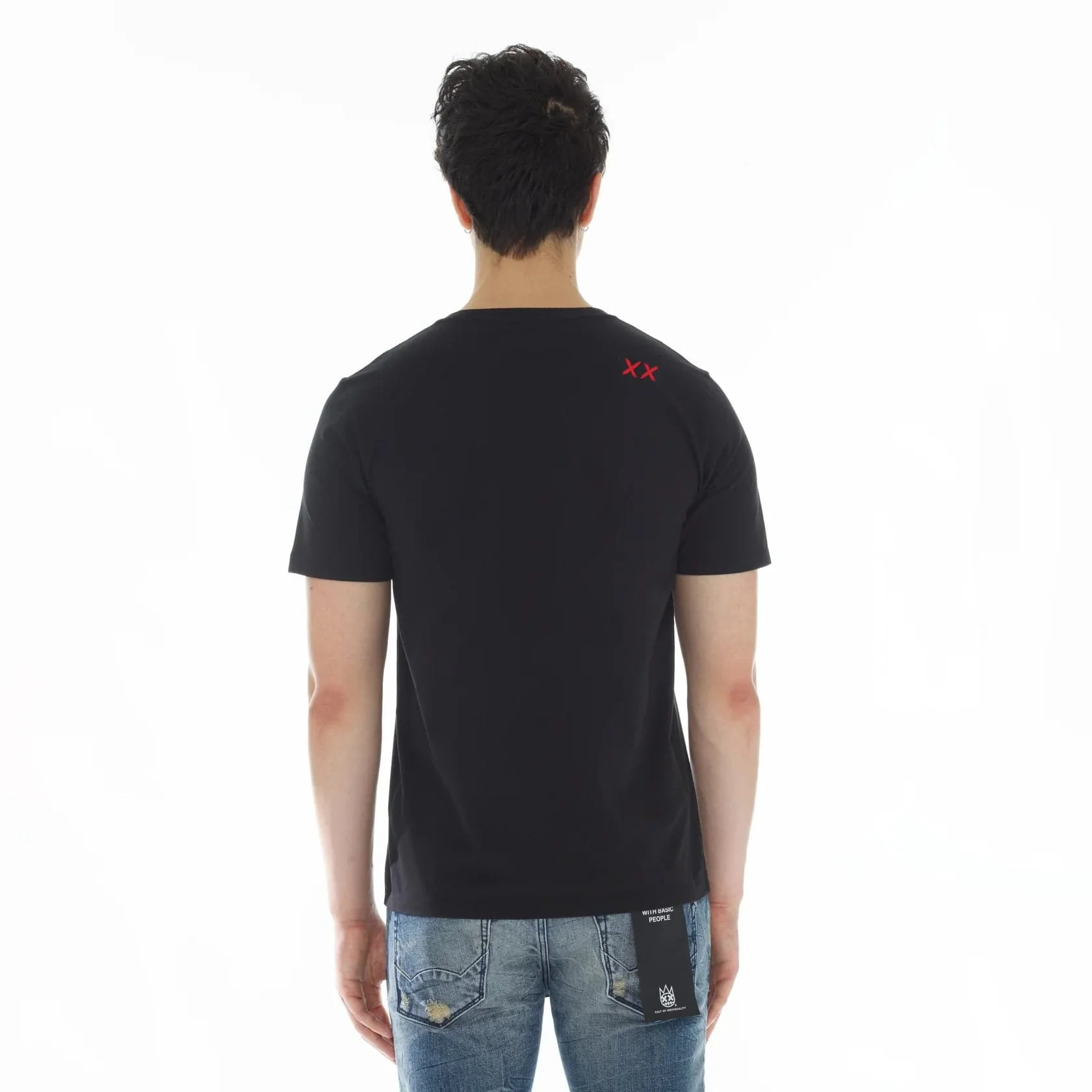 Cult's Short Sleeve Crew Neck Tee "Cult x Mickey" in Black - Image 2