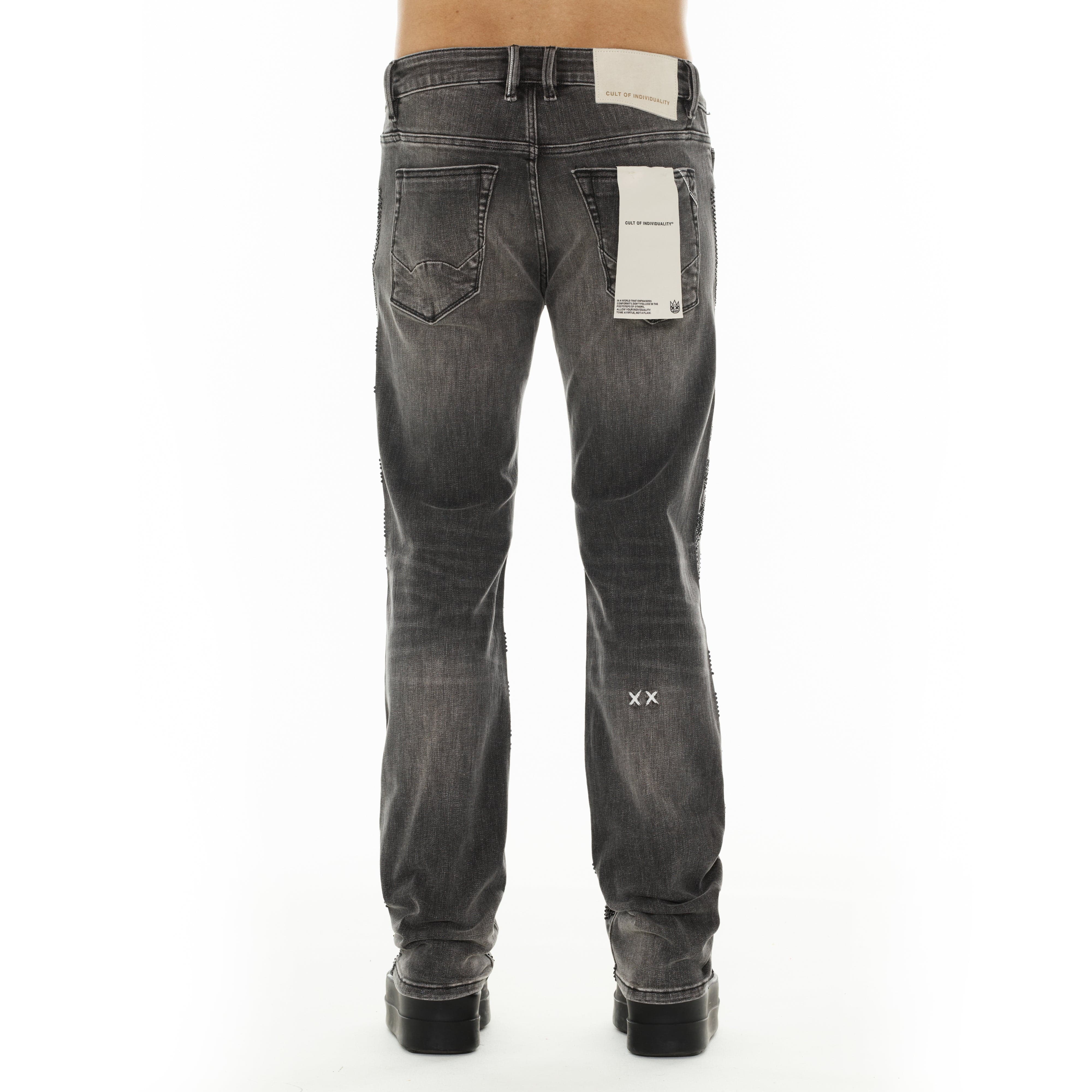 Cult's Signature Rebel Straight Jeans in Swirl - Image 3