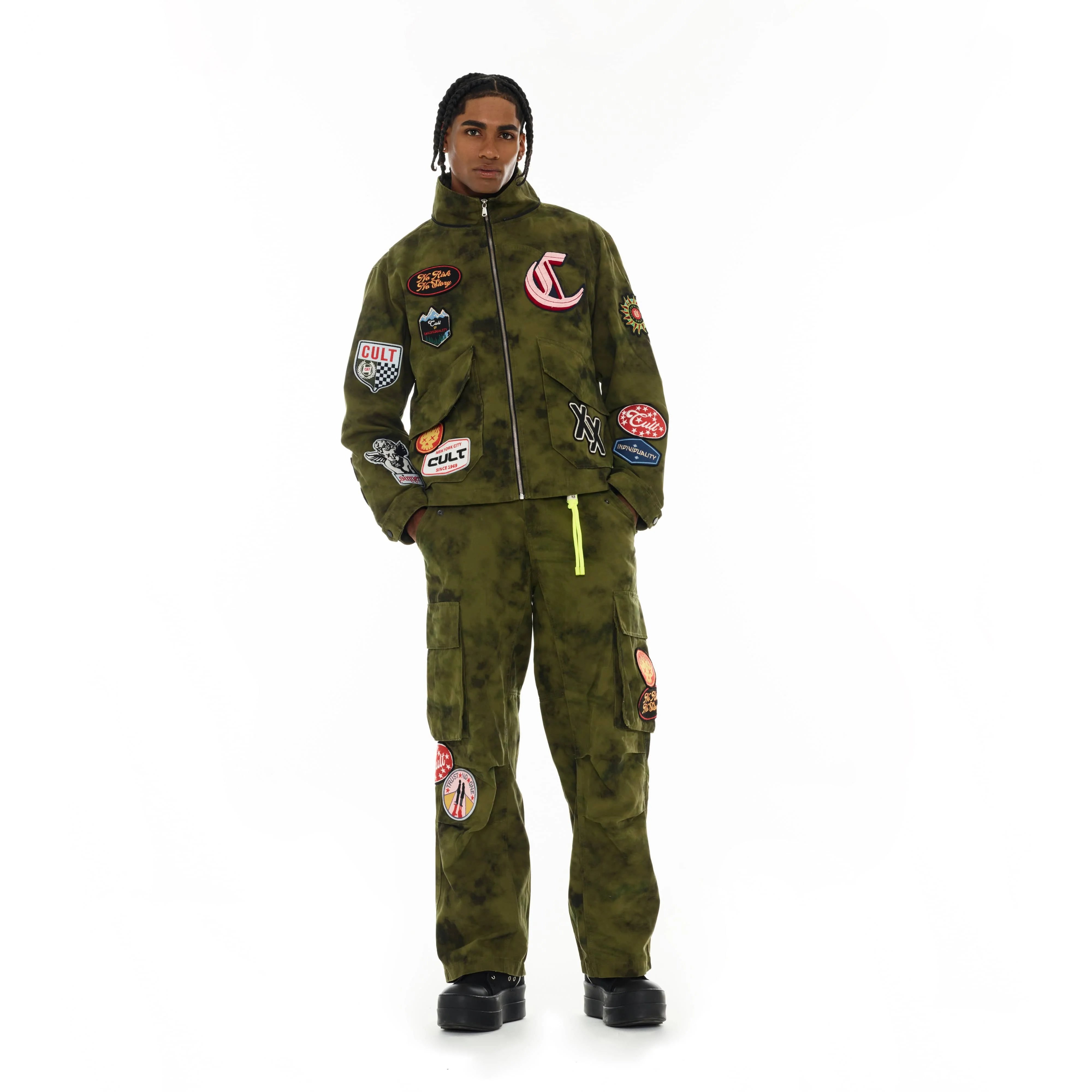 Cult's Utility Cargo Pants in Camo - Image 6