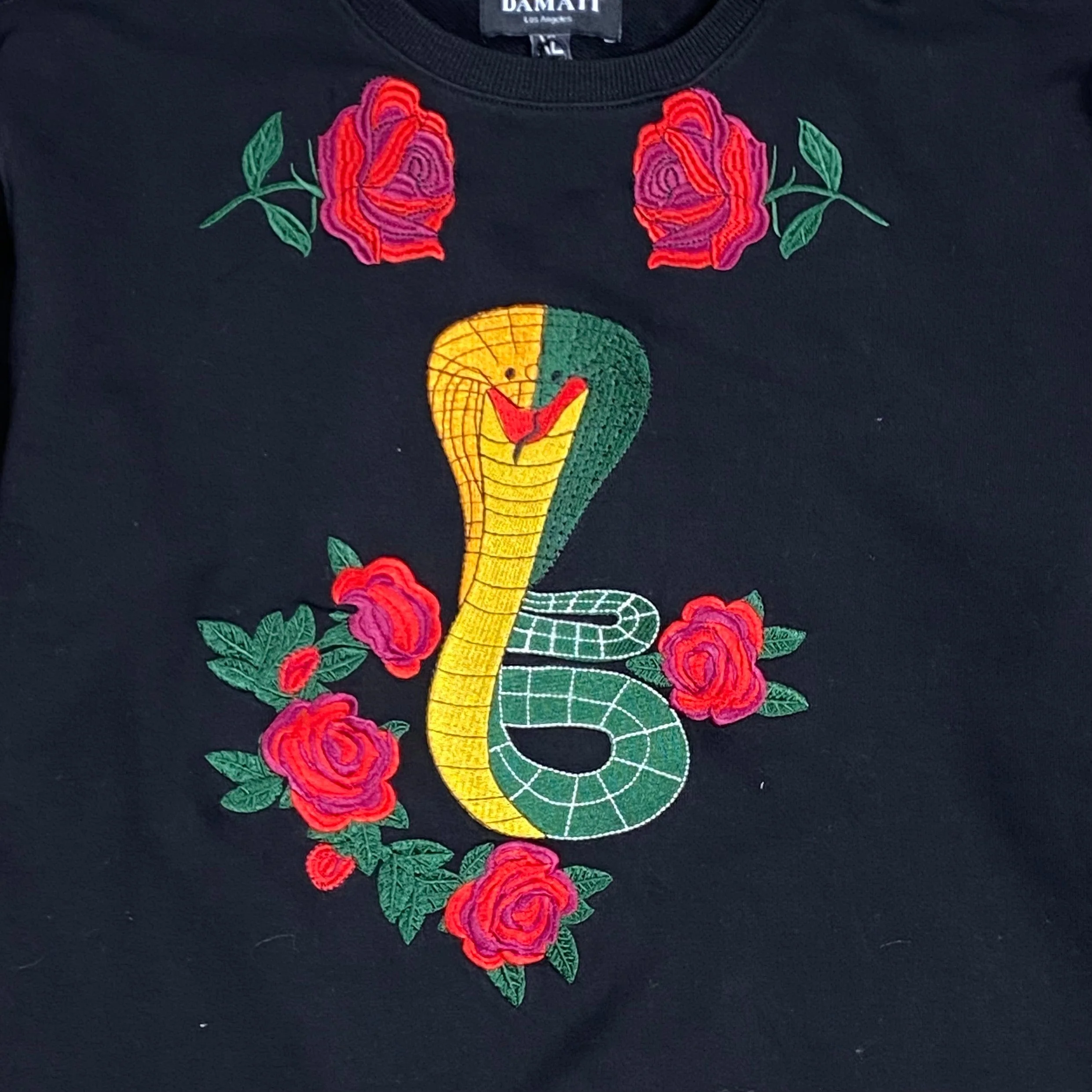 Damati Roses Crewneck (Black) - DMT-065 - Image 2