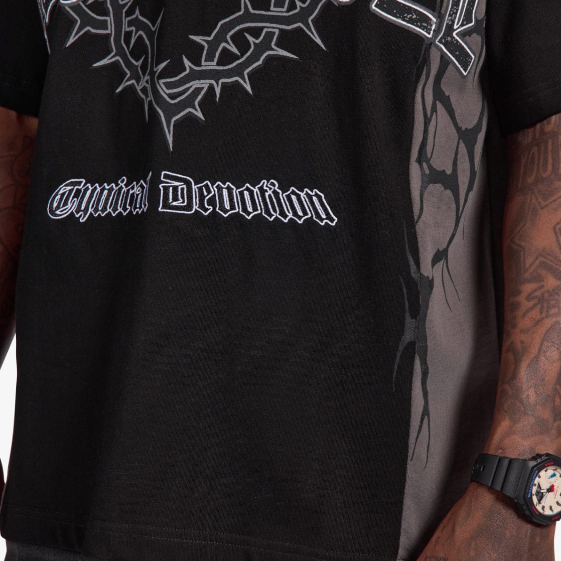 "Devoted" T-Shirt (black/gray) - Image 3