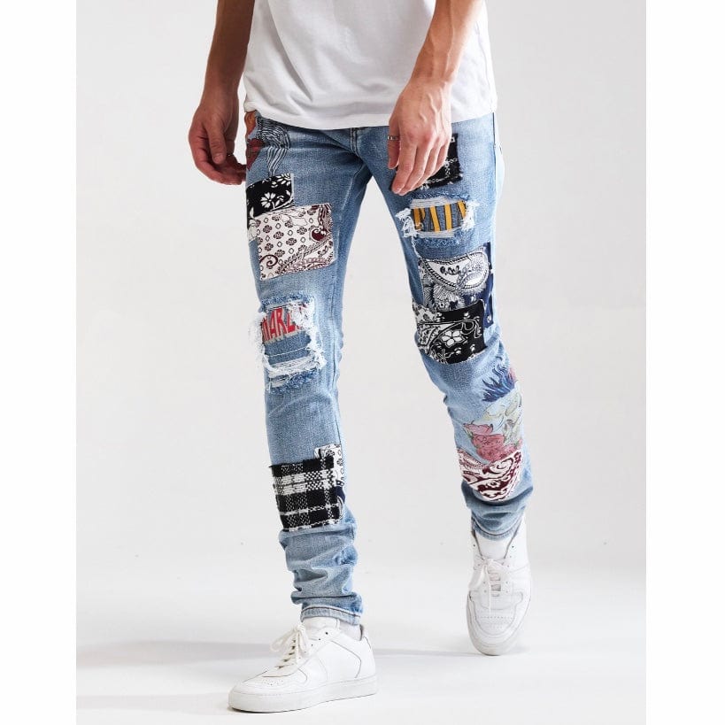 Embellish Arcadia Denim (Blue Patchwork) EMBSUM121-105 - Image 10