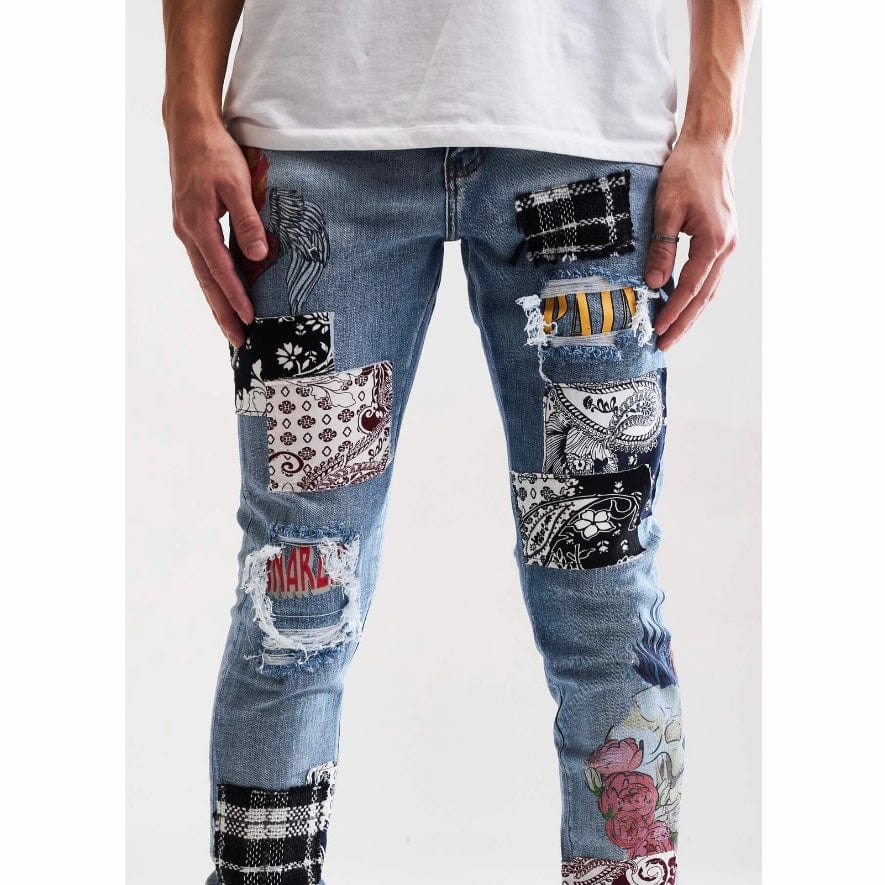 Embellish Arcadia Denim (Blue Patchwork) EMBSUM121-105 - Image 2