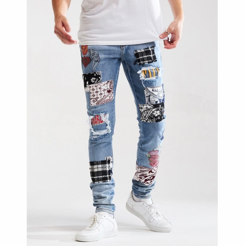Embellish Arcadia Denim (Blue Patchwork) EMBSUM121-105 - Image 3