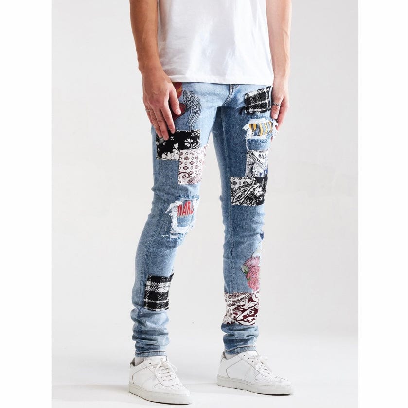Embellish Arcadia Denim (Blue Patchwork) EMBSUM121-105 - Image 5