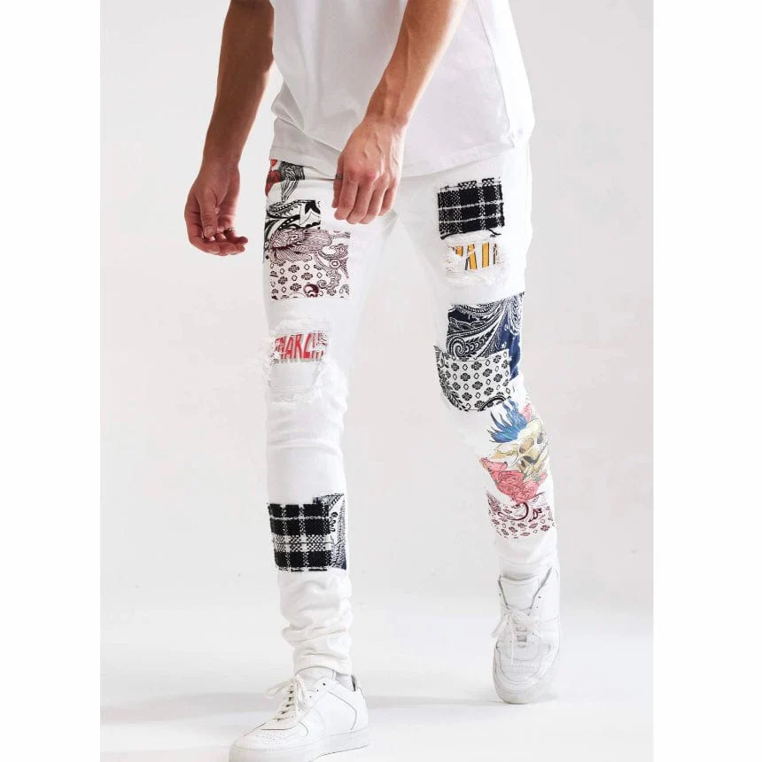 Embellish Arcadia Denim (White Patchwork) EMBSUM121-106 - Image 10