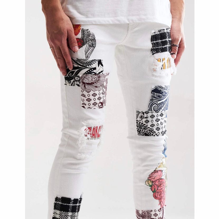 Embellish Arcadia Denim (White Patchwork) EMBSUM121-106 - Image 5