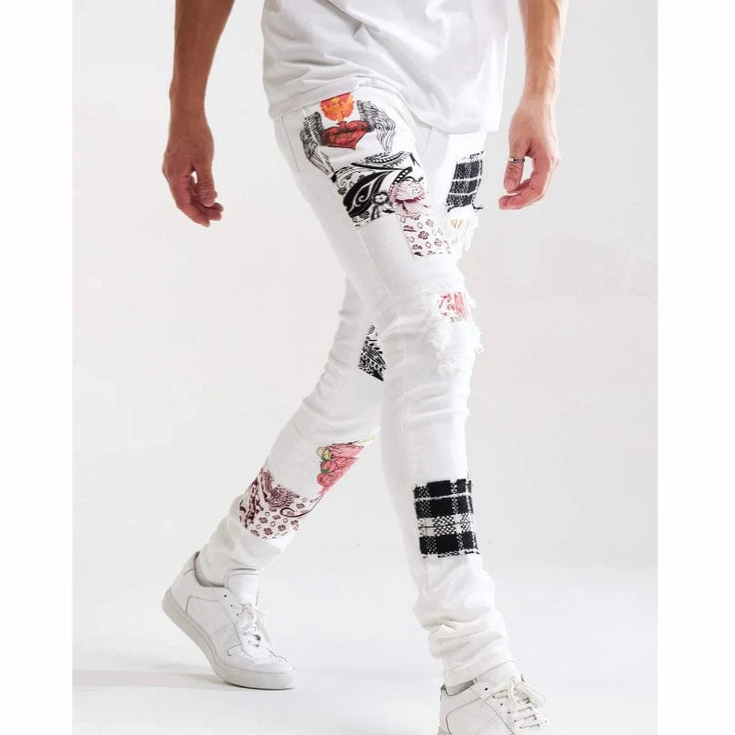 Embellish Arcadia Denim (White Patchwork) EMBSUM121-106 - Image 7
