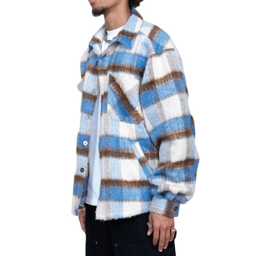 Eptm Side Slit Flannel (Blue/Brown) EP11684 - Image 3