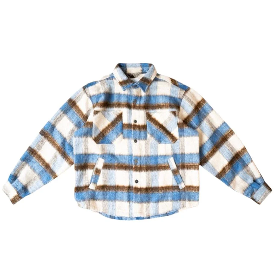 Eptm Side Slit Flannel (Blue/Brown) EP11684 - Image 5