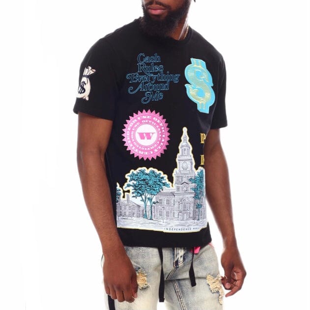 Eternity Bc/Ad Paid In Full T Shirt (Black) E1134033 - Image 2