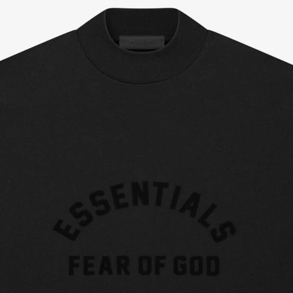 Fear Of God Essentials LS Tee (Jet Black) 125SP232010F - Image 3