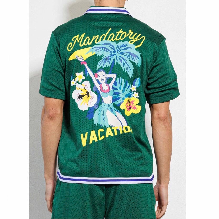 First Row Tropical Vacation Mesh Shirt (Green) FRH2106 - Image 4