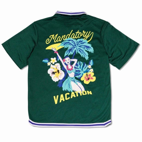 First Row Tropical Vacation Mesh Shirt (Green) FRH2106 - Image 7