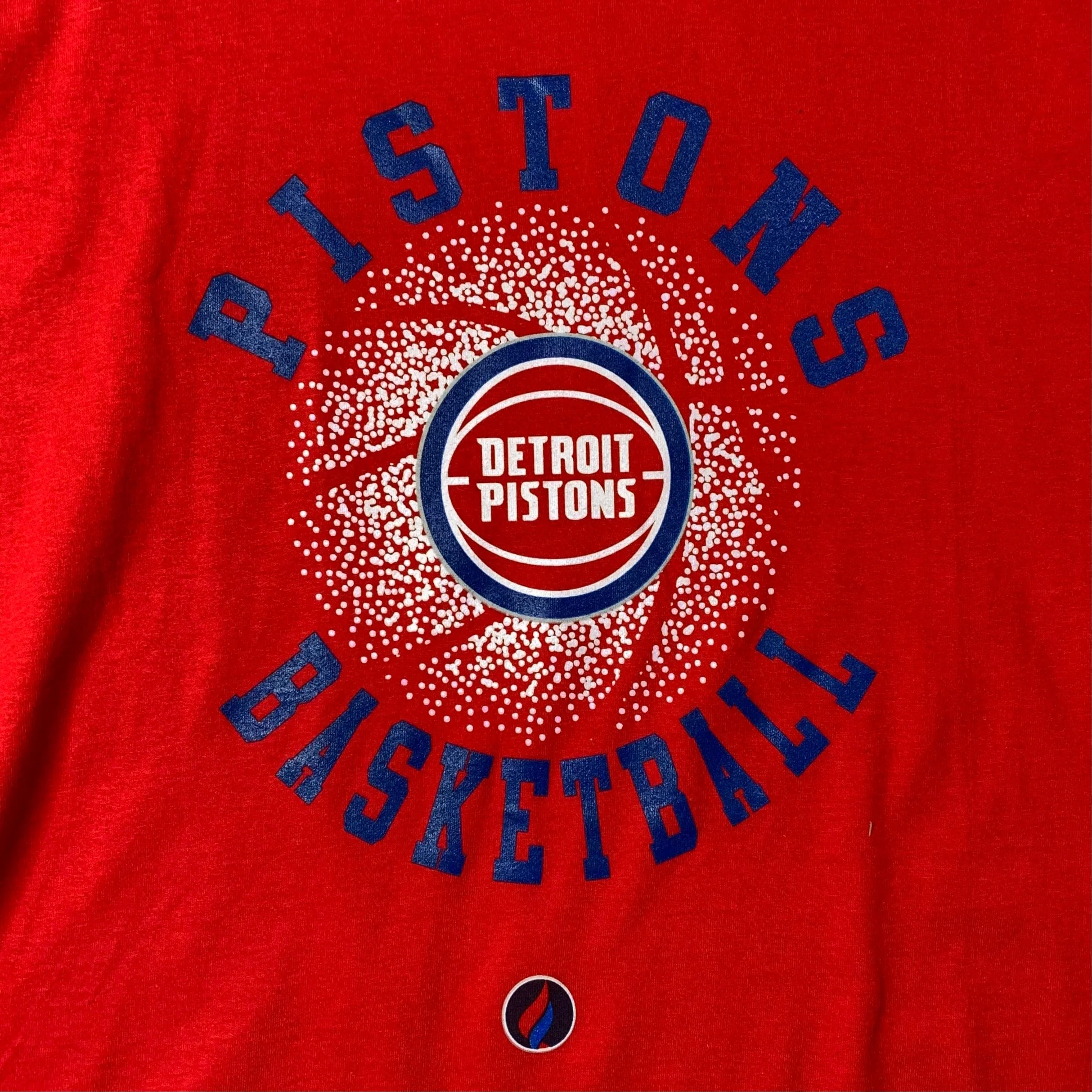 FISLL Piston's Basketball T-Shirt (Red) NBA1244RED - Image 2