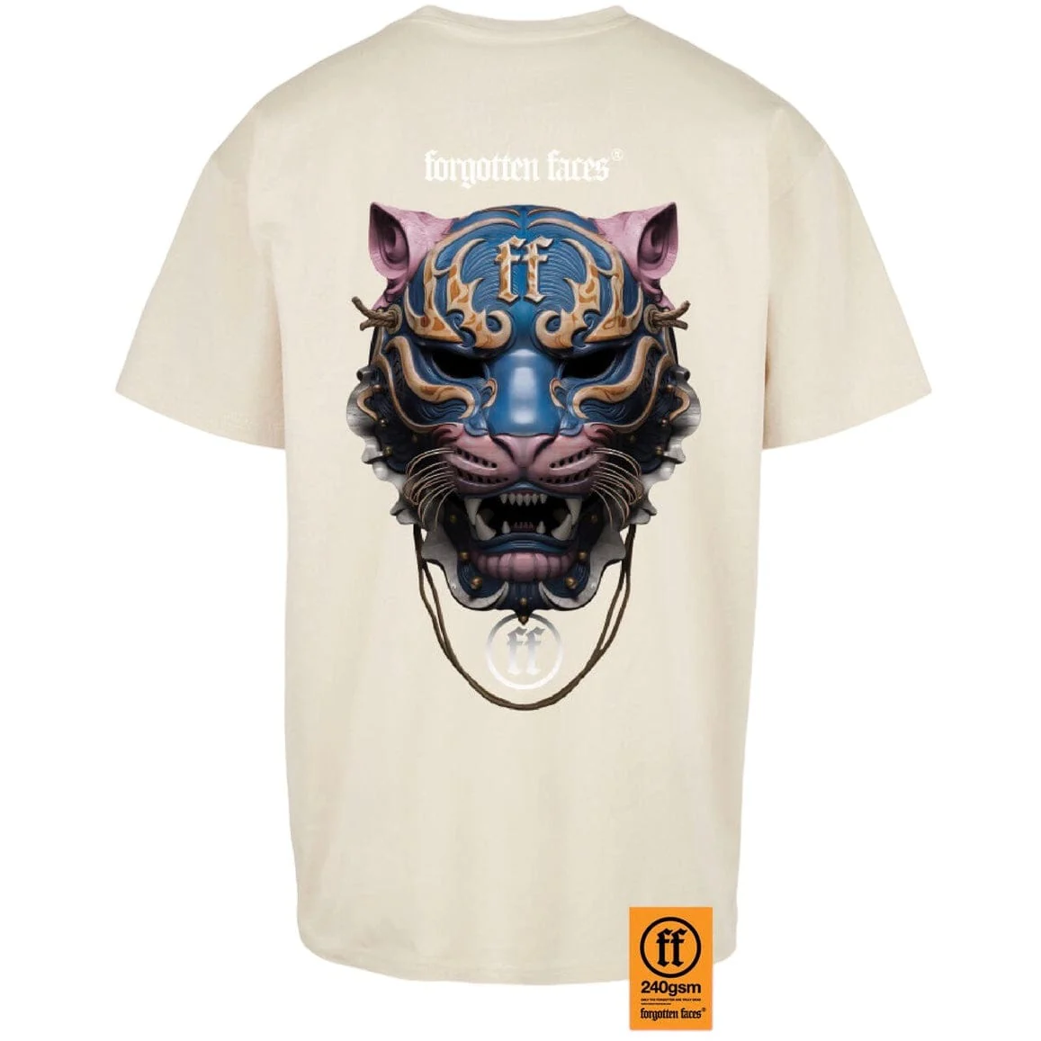 Forgotten Faces Ancient Tiger Mask Tee (Sand) - Image 2